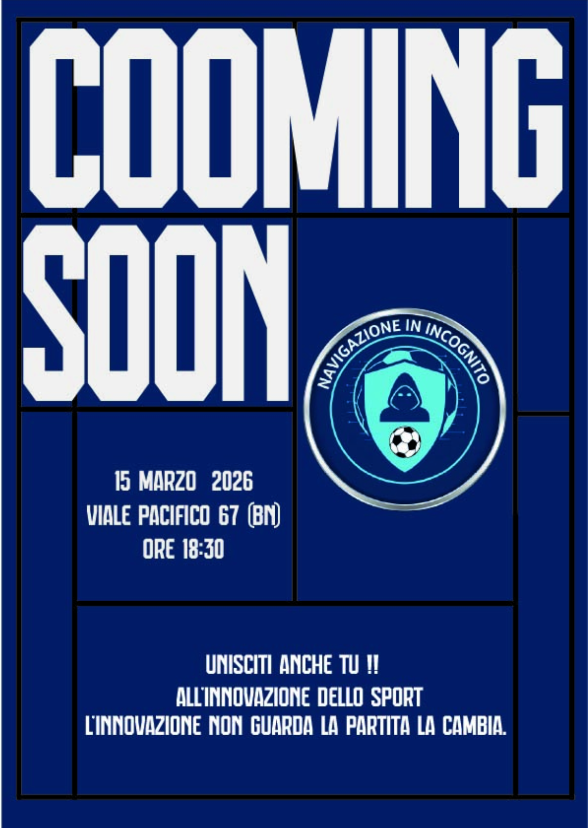 Locandina inaugurazione nuova sede